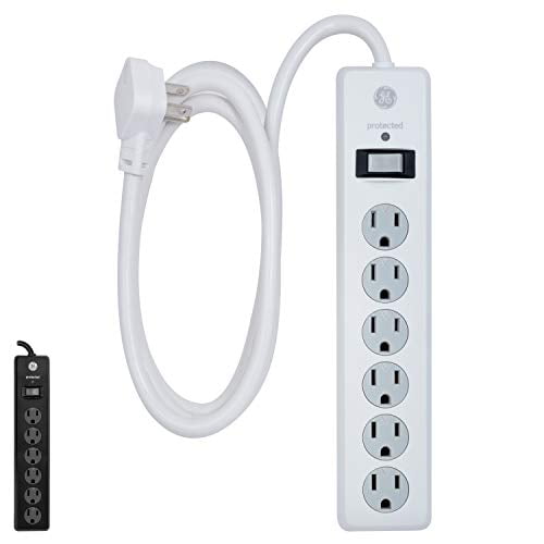 Wall Mount 800 Joules 4 Ft Extension Cord Twist-To-Close Safety Covers 2 ft Designer Braided Extension Cord GE UltraPro 6 Outlet Surge Protector Black & 6 Outlet Surge Protector Black Wall Mount 800 Joules 4 Ft Extension Cord Twist-To-Close Safety Covers 2 ft Designer Braided Extension Cord GE UltraPro 6 Outlet Surge Protector Black & 6 Outlet Surge Protector Black